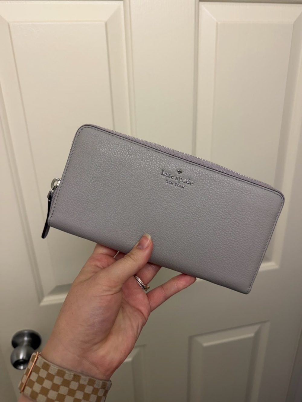 Kate Spade Gray Leather Wallet